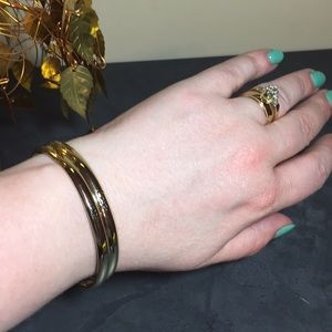 Love more gold tone bangles